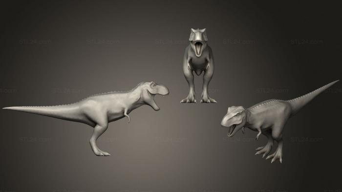 Animal figurines (T Rex 2, STKJ_2514) 3D models for cnc